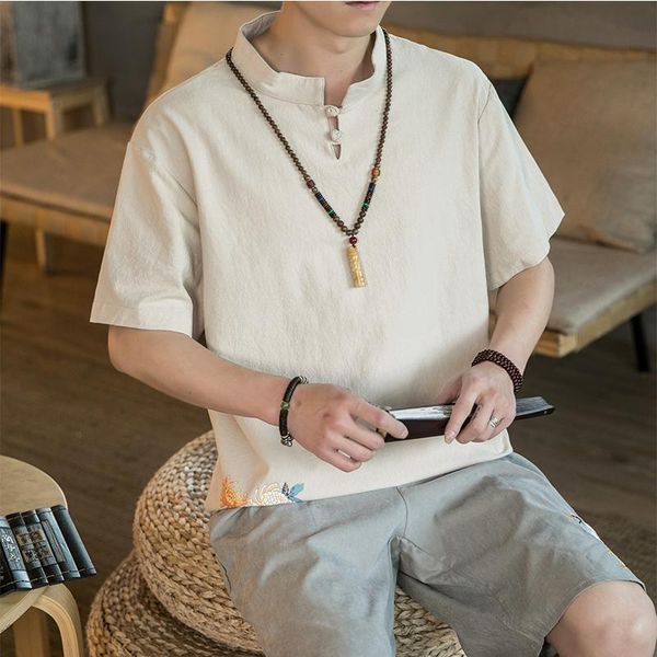 short sleeve t shirt men 2020 summer loose tshirt tees chinese linen fashion clothes plus size m-4xl 5xl o neck, White;black
short sleeve t shirt men 2020 summer loose tshirt tees chinese linen fashion clothes plus size m-4xl 5xl o neck, White;black