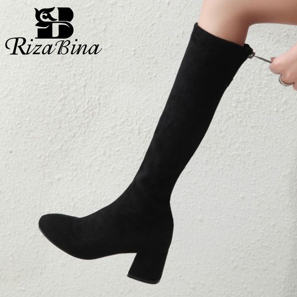 boots rizabina size 31-43 women knee warm zipper high heel winter shoes woman long boot fashion daily lady office footwear, Black
boots rizabina size 31-43 women knee warm zipper high heel winter shoes woman long boot fashion daily lady office footwear, Black