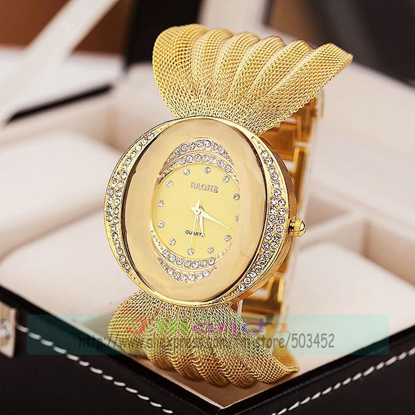 25pcs/lot stylish mesh watch oval dial designer bracelet watch for women wrap quartz crystal wholesale clock for lady, Slivery;brown
25pcs/lot stylish mesh watch oval dial designer bracelet watch for women wrap quartz crystal wholesale clock for lady, Slivery;brown