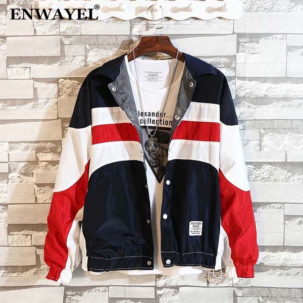 enwayel autumn trend hooded casual patchwork jackets men coat fashion hoodies male jacket windbreaker overcoat clothing jk062, Black;brown
enwayel autumn trend hooded casual patchwork jackets men coat fashion hoodies male jacket windbreaker overcoat clothing jk062, Black;brown