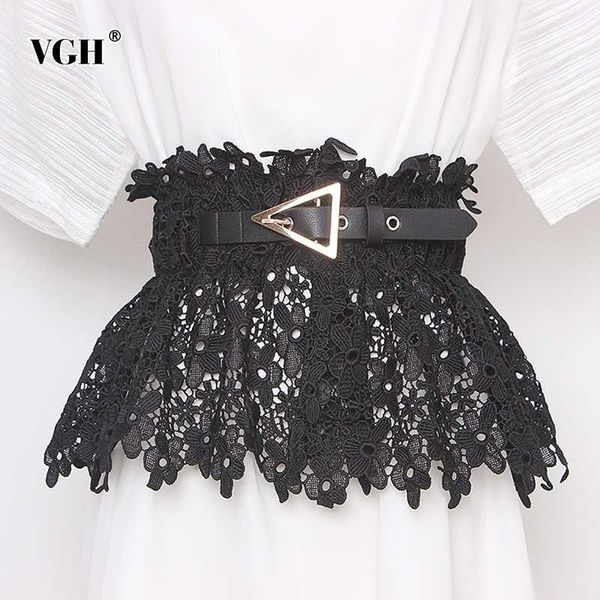 vgh elegant lace women girdle high waist hollow out patchwork belt hit color irregular hem girdles for female fashion 2020 tide, Black;brown
vgh elegant lace women girdle high waist hollow out patchwork belt hit color irregular hem girdles for female fashion 2020 tide, Black;brown