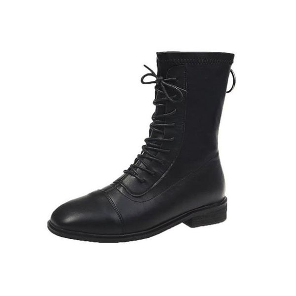 2020 winter new korean black women's boots lace up fashion women's short boots all kinds of leather thin
2020 winter new korean black women's boots lace up fashion women's short boots all kinds of leather thin