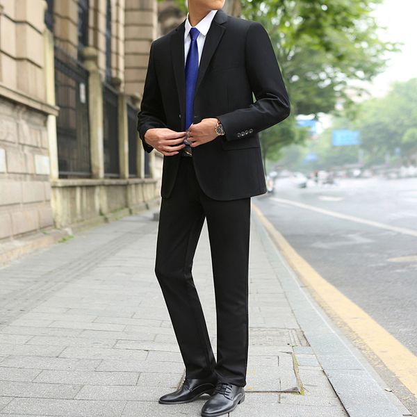 large size 9xl pure color men's formal suits black navy blue loose comfortable men business suit jacket + pants + white shirts, White;black
large size 9xl pure color men's formal suits black navy blue loose comfortable men business suit jacket + pants + white shirts, White;black