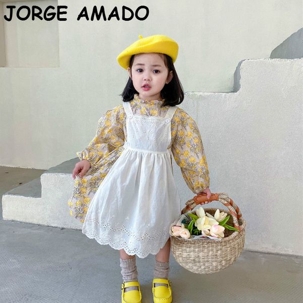 girls dress 2020 autumn floral long sleeve dress+cotton slip bib kids dresses for girls two-piece set kid clothes e29032, Red;yellow
girls dress 2020 autumn floral long sleeve dress+cotton slip bib kids dresses for girls two-piece set kid clothes e29032, Red;yellow