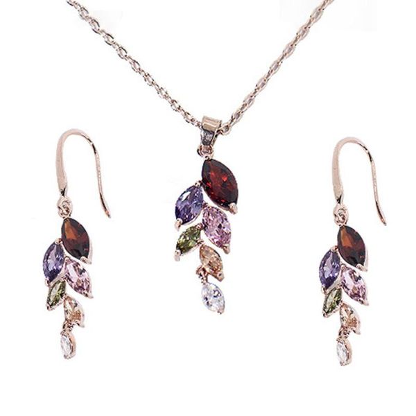 women faux crystal rhinestone leaf dangle chain necklace earrings elegant waterdrop pendant jewelry set party wedding accessorie, Silver
women faux crystal rhinestone leaf dangle chain necklace earrings elegant waterdrop pendant jewelry set party wedding accessorie, Silver