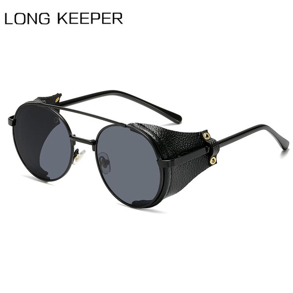 fashion vintage steampunk sunglasses men women leather side shield metal sun glasses retro punk uv400 eyewear, White;black
fashion vintage steampunk sunglasses men women leather side shield metal sun glasses retro punk uv400 eyewear, White;black