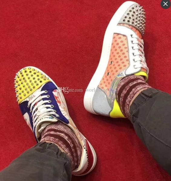 designs shoes spike junior flat red bottom homme men shoes sneakers,low orlato spikes ac vieira casual shoes party wedding traine, Black
designs shoes spike junior flat red bottom homme men shoes sneakers,low orlato spikes ac vieira casual shoes party wedding traine, Black