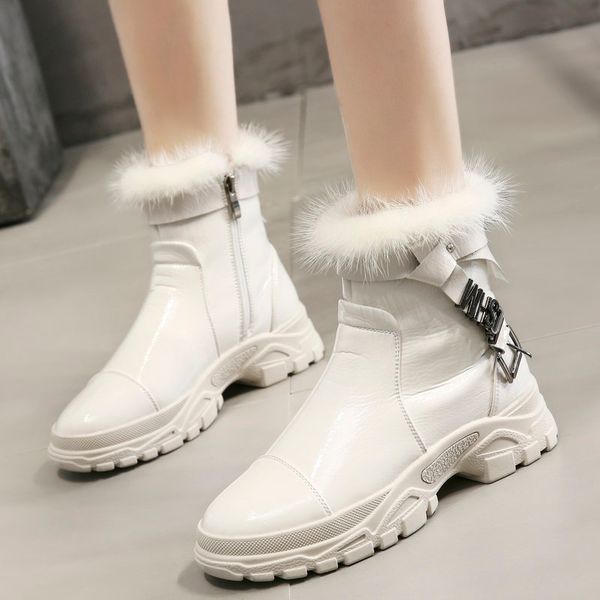 women plus velvet snow boots warm round head casual women boots 2020 autumn winter increase ankle shoes, Black
women plus velvet snow boots warm round head casual women boots 2020 autumn winter increase ankle shoes, Black