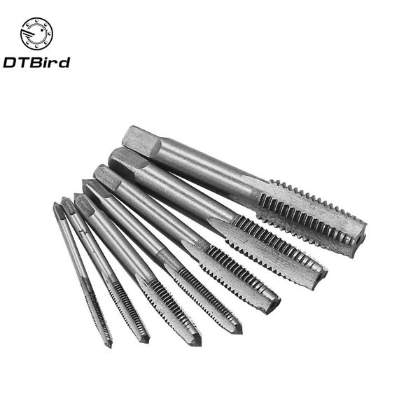 7pcs/set bearing steel taper hss m3-m12 machine spiral point straight fluted screw thread hand tap drill
7pcs/set bearing steel taper hss m3-m12 machine spiral point straight fluted screw thread hand tap drill