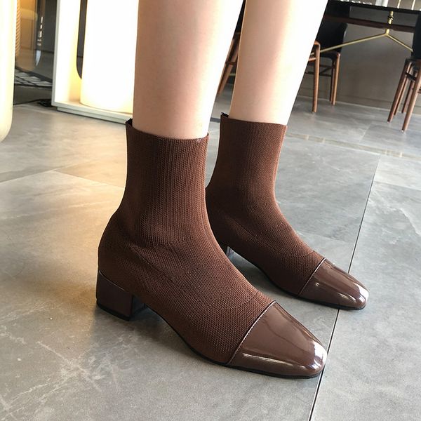 stretch fabric cotton fabric mid calf boots for women square toe autumn boots patchwork low square heel winter ladies shoes, Black
stretch fabric cotton fabric mid calf boots for women square toe autumn boots patchwork low square heel winter ladies shoes, Black