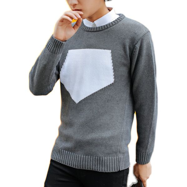 crew neck sweaters and pullovers men long sleeve knitted sweater autumn o neck pullovers warm streetwear clothing, White;black
crew neck sweaters and pullovers men long sleeve knitted sweater autumn o neck pullovers warm streetwear clothing, White;black