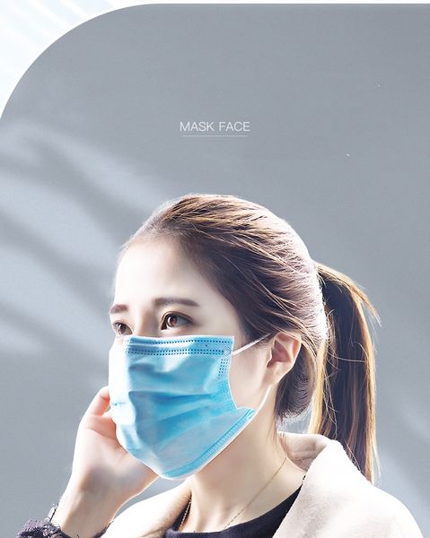 Three layers of disposable mask containing melt blown fabric disposable non-woven face mask dust and haze prevention non independent package
Three layers of disposable mask containing melt blown fabric disposable non-woven face mask dust and haze prevention non independent package