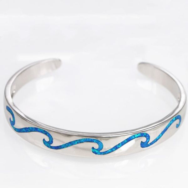 jzb0226 women's bangles blue wave opal bangles women's jewelry gift, Black
jzb0226 women's bangles blue wave opal bangles women's jewelry gift, Black