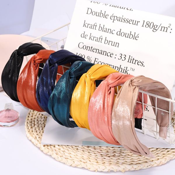 2020 korean headband elegant shiny satin cross hair hoop solid color hair ornament fabric hairband fashion accessories new
2020 korean headband elegant shiny satin cross hair hoop solid color hair ornament fabric hairband fashion accessories new