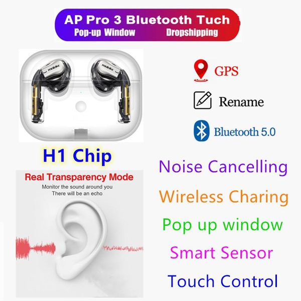 gen3 bluetooth earphone air3 ap3 pro name change gps wireless headphones for ios android phones h1 chip pods pk w1 i12 i200 i9s
gen3 bluetooth earphone air3 ap3 pro name change gps wireless headphones for ios android phones h1 chip pods pk w1 i12 i200 i9s