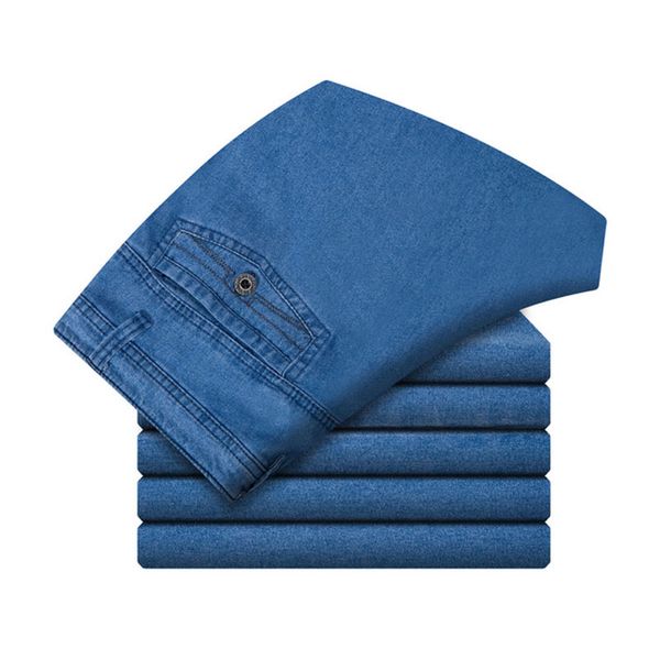 men's jeans 2021 loose elastic mid fashion business classic style straight denim pants trousers male, Blue
men's jeans 2021 loose elastic mid fashion business classic style straight denim pants trousers male, Blue