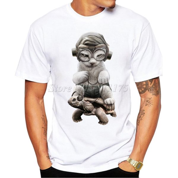 2019 new arrivals funny cat riding tortoise design men's t shirt boy cool style casual t-shirt
2019 new arrivals funny cat riding tortoise design men's t shirt boy cool style casual t-shirt