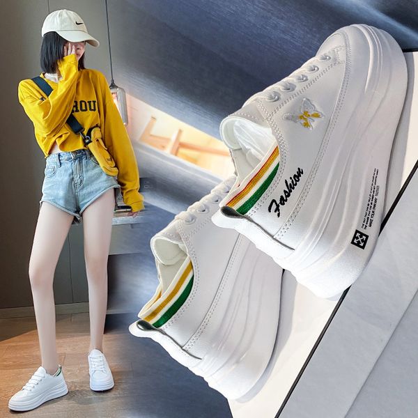 2020 autumn new platform white shoes womens korean-style basic board shoes female students increased ins trendy shoes, Black
2020 autumn new platform white shoes womens korean-style basic board shoes female students increased ins trendy shoes, Black