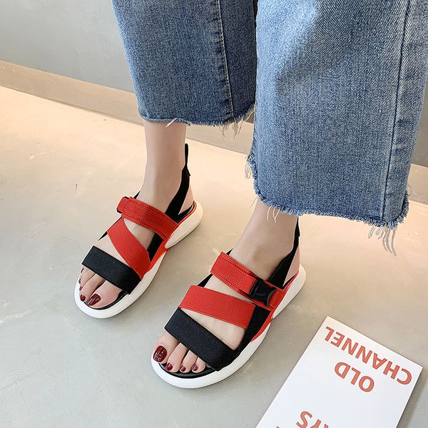 dropship thick bottom women shoes elastic leather round toe sandals slip on rome shoes soft sports women sandals, Black
dropship thick bottom women shoes elastic leather round toe sandals slip on rome shoes soft sports women sandals, Black