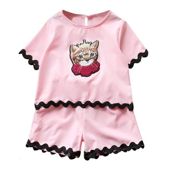 clearance lovely baby girls 2pcs toddler kids baby girls outfits clothes cat embroidery t-shirt +shorts set z0211, White
clearance lovely baby girls 2pcs toddler kids baby girls outfits clothes cat embroidery t-shirt +shorts set z0211, White