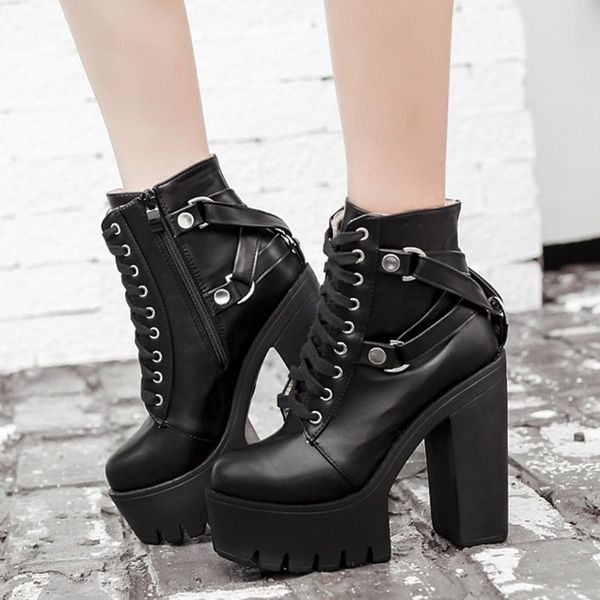 fashion black boots women heel spring autumn lace-up soft leather platform shoes woman party ankle boots high heels
fashion black boots women heel spring autumn lace-up soft leather platform shoes woman party ankle boots high heels