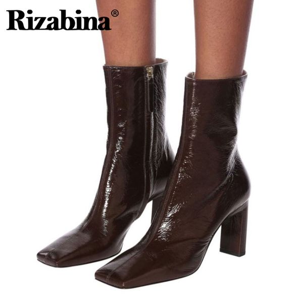 rizabina size 35-43 women short boots zipper high heel winter shoes woman warm mixed color office lady party footwear, Black
rizabina size 35-43 women short boots zipper high heel winter shoes woman warm mixed color office lady party footwear, Black