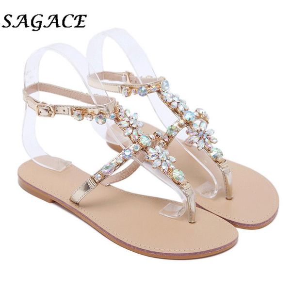 sagace fashion flip flops women summer wedges sandals rhinestone beach sandals ladies flat for women ankle buckle shoes, Black
sagace fashion flip flops women summer wedges sandals rhinestone beach sandals ladies flat for women ankle buckle shoes, Black
