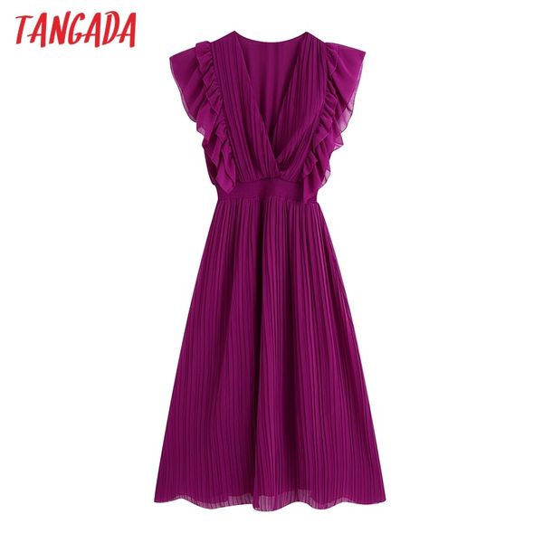 tangada fashion women solid ruffles party dress short sleeve female purple v neck midi dress vestidos be783 c200919, Black;pink
tangada fashion women solid ruffles party dress short sleeve female purple v neck midi dress vestidos be783 c200919, Black;pink
