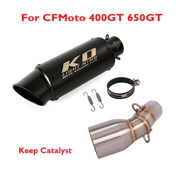 slip on motorcycle exhaust pipe muffler escape tip middle mid link connection tube for cfmoto 400gt 650gt
slip on motorcycle exhaust pipe muffler escape tip middle mid link connection tube for cfmoto 400gt 650gt