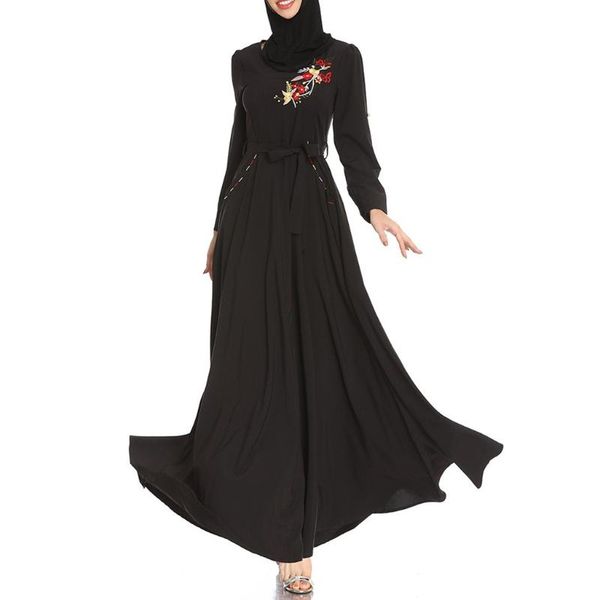 women's swimwear lady muslim women black embroidery loose long sleeve round neck festival dress hijab evening fake 2 pieces islamic clo, White;black
women's swimwear lady muslim women black embroidery loose long sleeve round neck festival dress hijab evening fake 2 pieces islamic clo, White;black