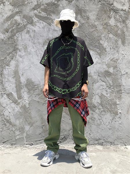 loose shirt mens fashion casaul clothes teenagers black chain print shirts summer designer lapel neck hip hop couple, White;black
loose shirt mens fashion casaul clothes teenagers black chain print shirts summer designer lapel neck hip hop couple, White;black