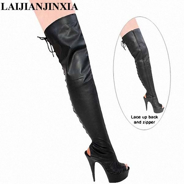 laijianjinxia spring/autumn 15cm super high heels long tube fashion women boots over-the-knee boots classic women, Black
laijianjinxia spring/autumn 15cm super high heels long tube fashion women boots over-the-knee boots classic women, Black