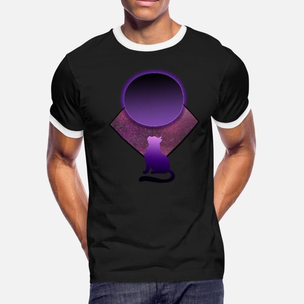 space cat t shirt men cute short sleeve round neck clothes cute comfortable spring outfit shirt