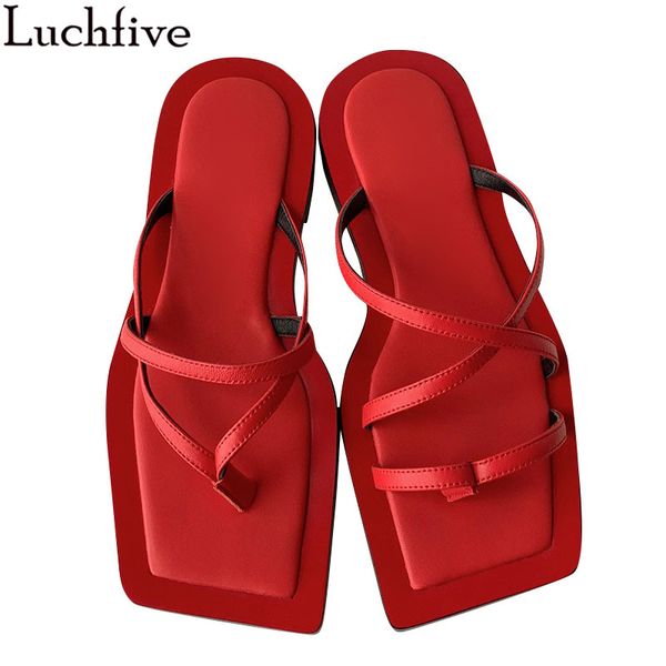 split toe leather slippers women beach slides shoes woman runway ladies shoes summer red sapatos feminino, Black
split toe leather slippers women beach slides shoes woman runway ladies shoes summer red sapatos feminino, Black