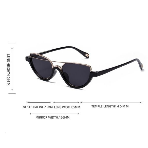 women sunwear korean fashion style cat eye popular semi-metal retro sunglasses black new try glasses mirror plastic ymth, White;black
women sunwear korean fashion style cat eye popular semi-metal retro sunglasses black new try glasses mirror plastic ymth, White;black