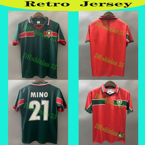 1998 retro version morocco soccer jerseys 1998 world cup home away hadji ouakili neqrouz soccer shirt bassir abrami football uniform, Black;yellow
1998 retro version morocco soccer jerseys 1998 world cup home away hadji ouakili neqrouz soccer shirt bassir abrami football uniform, Black;yellow