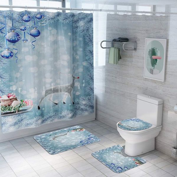 180x180cm waterproof shower curtain christmas white elk snow landscape toilet cover mat non-slip rug set bathroom decor gifts
180x180cm waterproof shower curtain christmas white elk snow landscape toilet cover mat non-slip rug set bathroom decor gifts