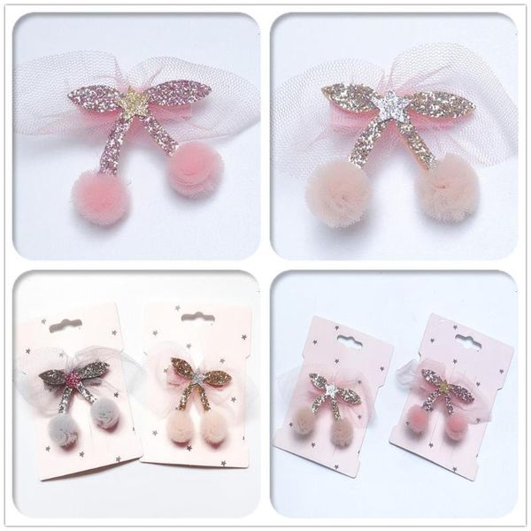 15pcs fashion cute glitter cherry pom pom bow hairpins star gauze bowknot hair clips princess headwear boutique hair accessories, Slivery;white
15pcs fashion cute glitter cherry pom pom bow hairpins star gauze bowknot hair clips princess headwear boutique hair accessories, Slivery;white