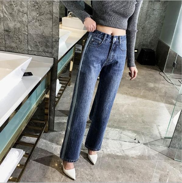 2020 spring and autumn women wide leg jean pants large size loose slim straight demin pants casual full length trousers d29, Blue
2020 spring and autumn women wide leg jean pants large size loose slim straight demin pants casual full length trousers d29, Blue