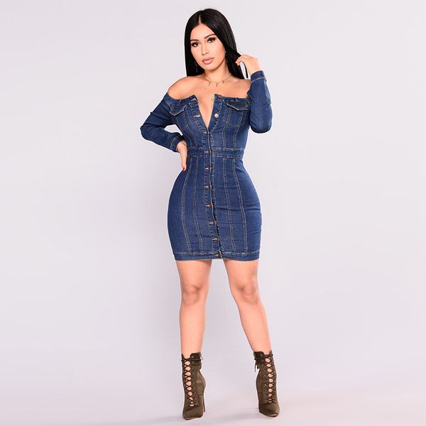 women's dress one-line shoulder tight wrap wash water denim casual style skirt size : -5xl, Black;white
women's dress one-line shoulder tight wrap wash water denim casual style skirt size : -5xl, Black;white