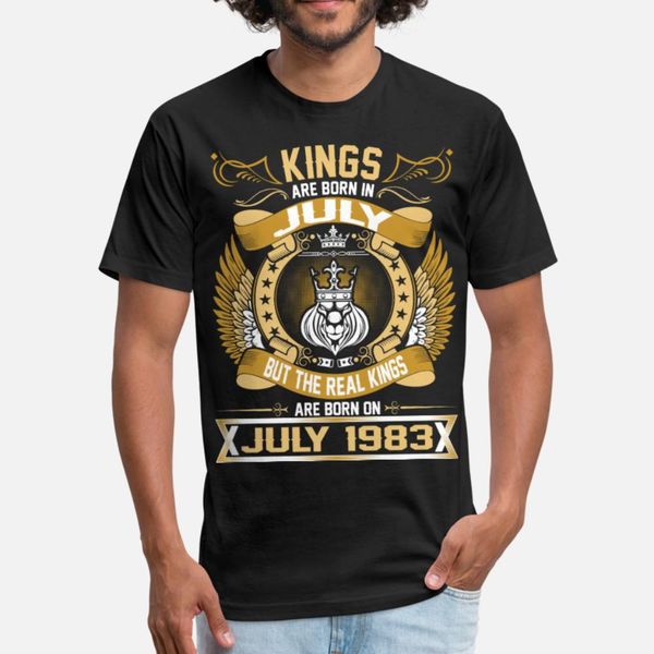 the real kings are born on july 1983 t shirt men printed short sleeve o-neck unique interesting funny casual summer cool shirt
the real kings are born on july 1983 t shirt men printed short sleeve o-neck unique interesting funny casual summer cool shirt