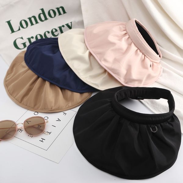 dual-use headband visor caps 2020 summer new sunscreen anti-uv hat korean style solid color shell hats, Blue;gray
dual-use headband visor caps 2020 summer new sunscreen anti-uv hat korean style solid color shell hats, Blue;gray