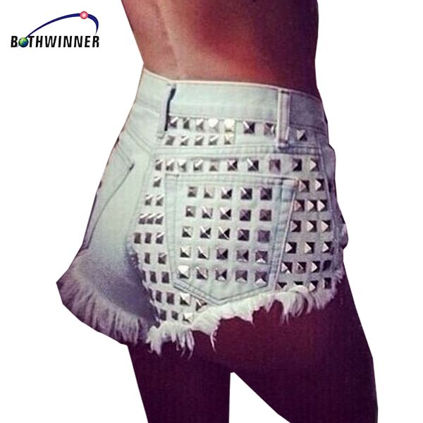 bothwinner vintage rivet high waist denim shorts women tassel ripped loose short jeans punk summer fashion short pants, Blue
bothwinner vintage rivet high waist denim shorts women tassel ripped loose short jeans punk summer fashion short pants, Blue