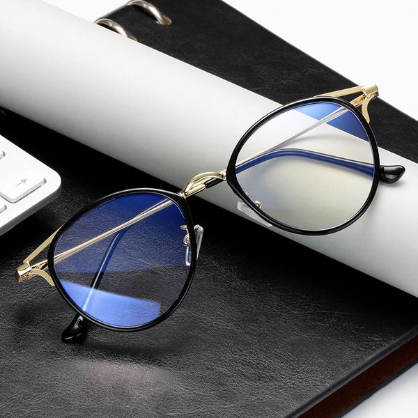 new arrival cat style pure metal made strong frame with plastic big eye round multi level frames design blueless glasses
new arrival cat style pure metal made strong frame with plastic big eye round multi level frames design blueless glasses