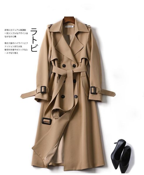 autumn winter women casual solid color coat korean office warm elegant belted vintage overcoats windbreaker plus size jacket, Black;white
autumn winter women casual solid color coat korean office warm elegant belted vintage overcoats windbreaker plus size jacket, Black;white