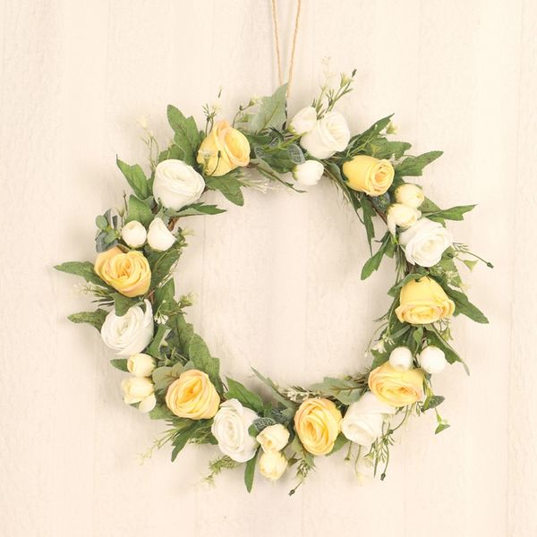 decorative flowers & wreaths simulation lily rose wreath garland plant door hanging eucalyptus vine circle artificial decoration
decorative flowers & wreaths simulation lily rose wreath garland plant door hanging eucalyptus vine circle artificial decoration