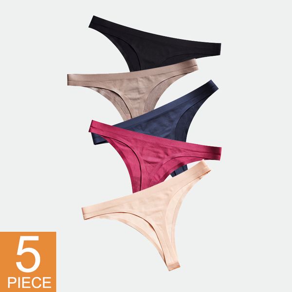 women's panties woman underwear seamless ice silk panty female t-back solid soft g-string thong for lady lingerie 5pcs, Black;pink
women's panties woman underwear seamless ice silk panty female t-back solid soft g-string thong for lady lingerie 5pcs, Black;pink