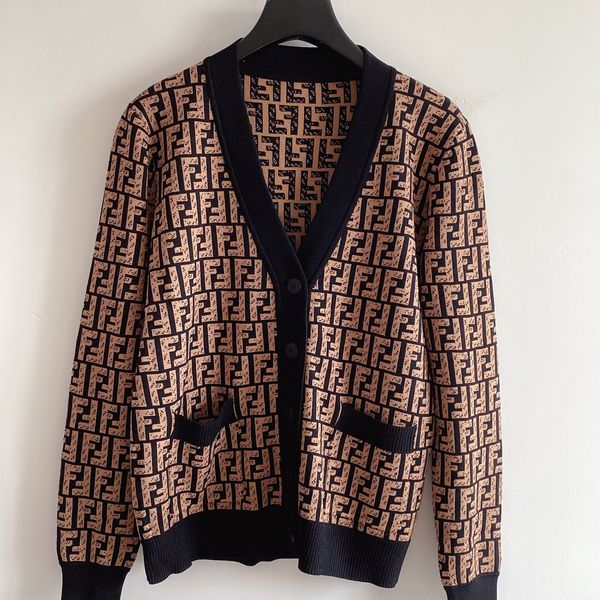 women's brand designer luxury womens sweaters pulloverletter double f letter same paragraph jacquard v-neck knitted cardigan women', White;black
women's brand designer luxury womens sweaters pulloverletter double f letter same paragraph jacquard v-neck knitted cardigan women', White;black