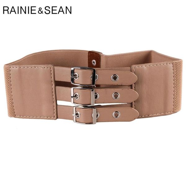 rainie sean wide belt women elastic corset women belt punk stretch khaki female belts cummerbunds for dresses ladies accessories, Black;brown
rainie sean wide belt women elastic corset women belt punk stretch khaki female belts cummerbunds for dresses ladies accessories, Black;brown