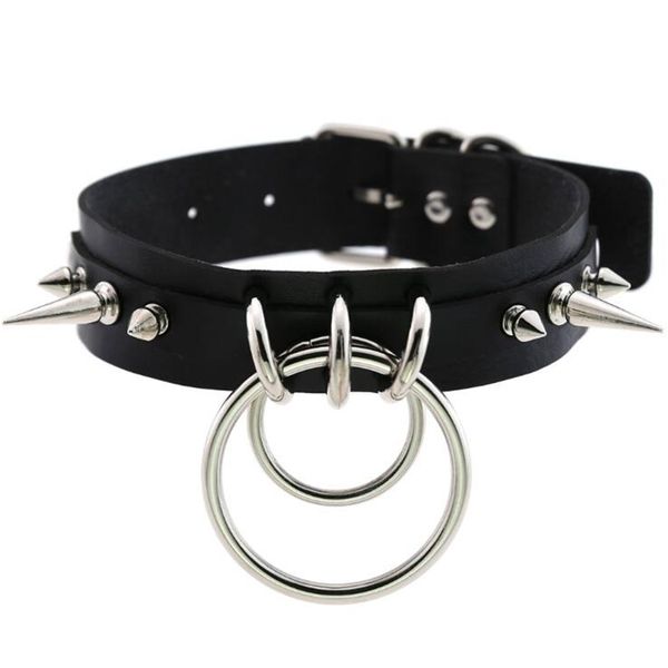 punk spike metal collar girls leather harness choker necklace for women party club chockers gothic jewelry harajuku 2020, Golden;silver
punk spike metal collar girls leather harness choker necklace for women party club chockers gothic jewelry harajuku 2020, Golden;silver